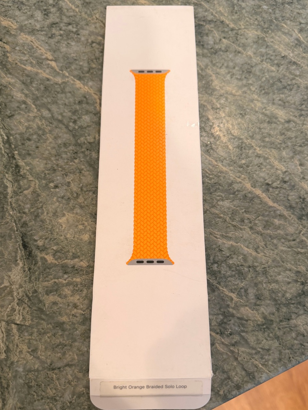 Bright Orange Braided Solo Loop Apple Watch Band Size 2 41mm